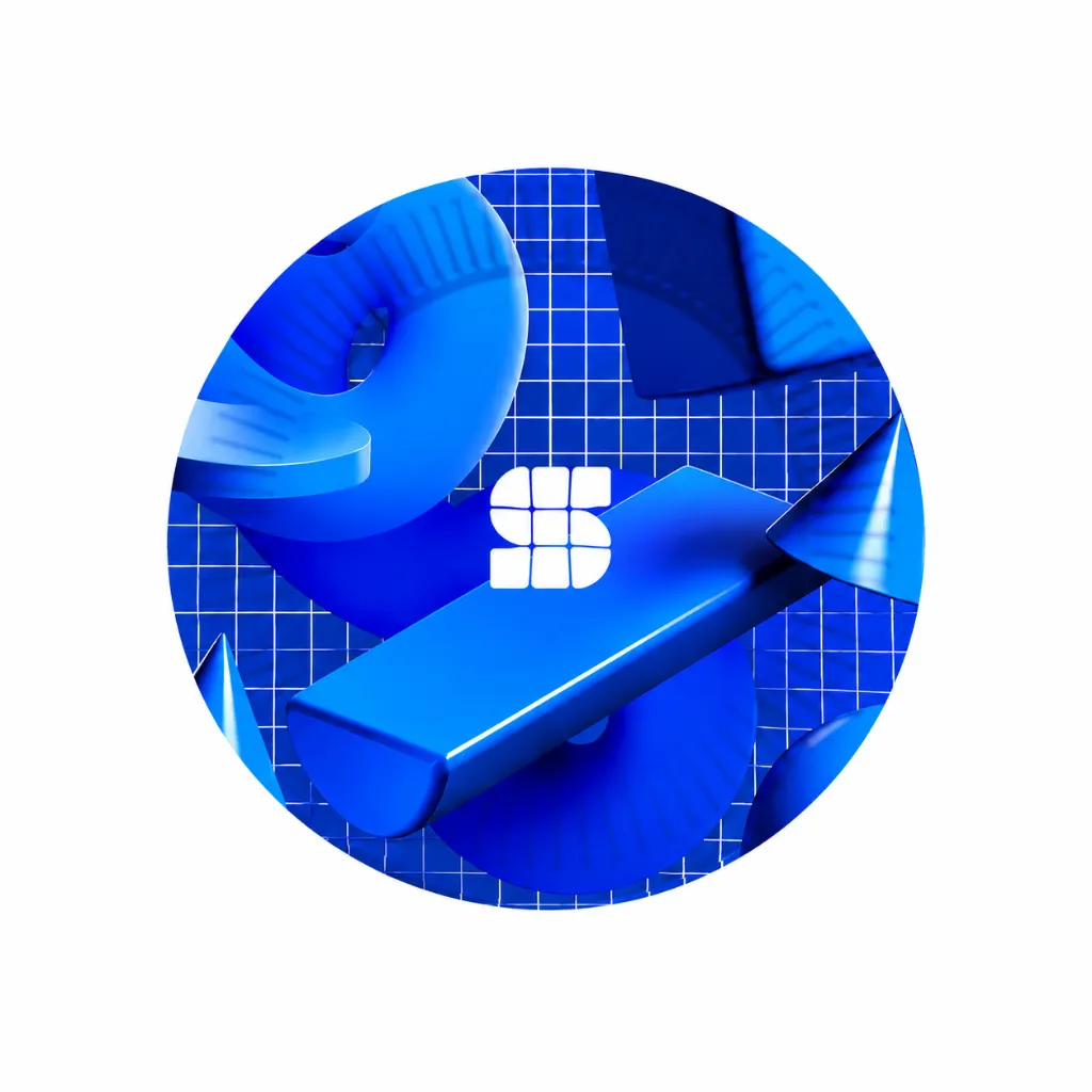 Blue Party Plate